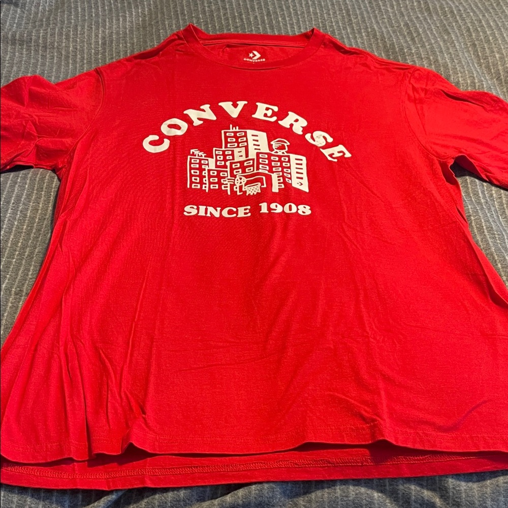 Converse Red Short Sleeve Tee